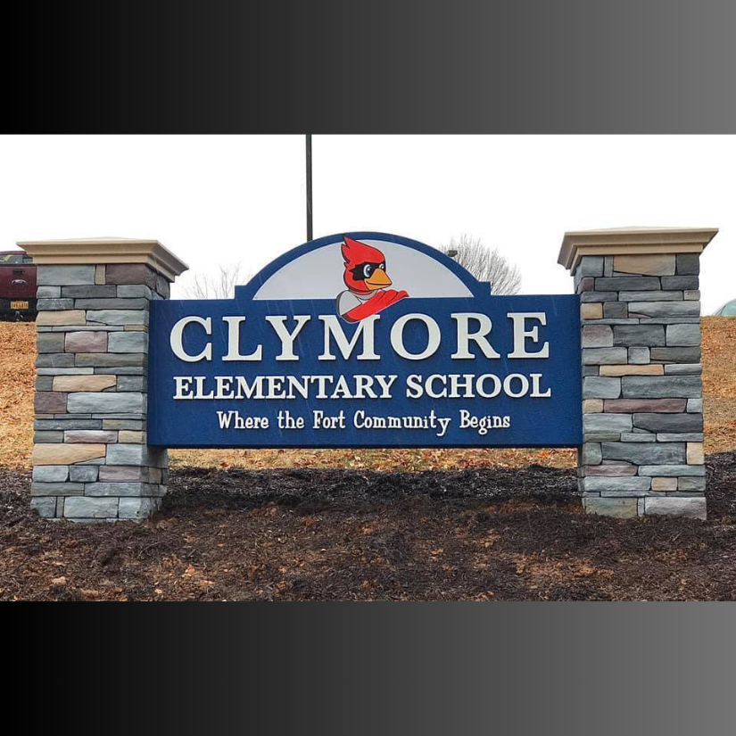 Clymore Elementary School Monument Sign