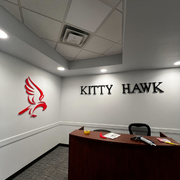 Kitty Hawk Lobby Sign