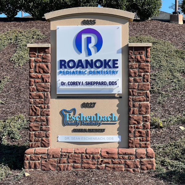 Roanoke Pediatric Dentistry Monument Sign